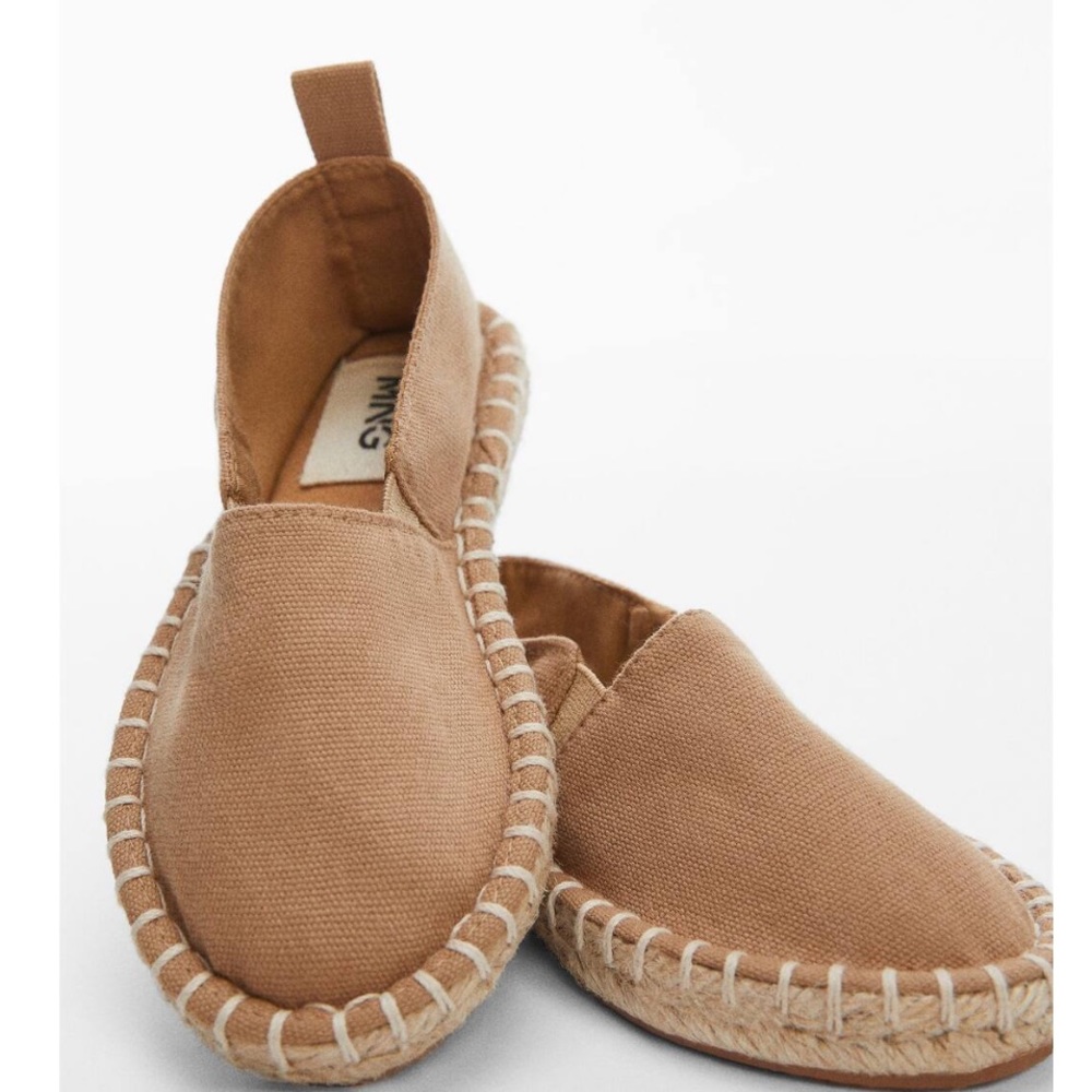 Mango Kids Tan Espadrille Slip-On Shoes